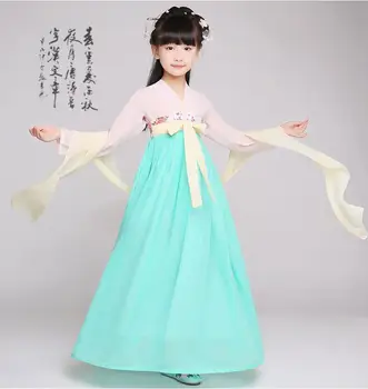 בנות סינית מסורתית מסורתית טאנג hanfu שמלת ילדה בגדים cosplay ילדים ילדים פיות ריקוד סיני עתיק תחפושת