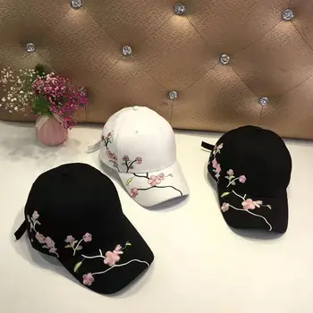 בציר רקום מגן השמש 2022 האביב החדש פריחת השזיף עקום אפס מקום כובע בייסבול חיצונית יציאה קאפ עבור גברים ונשים