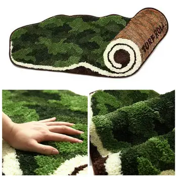 מחצלת דלת עמיד חדר הדשא שטיח רגל מחצלת בסדר מרקם שטיח הרצפה 3D הדשא שטיח חדר השינה המיטה, השטיח אספקה הביתה