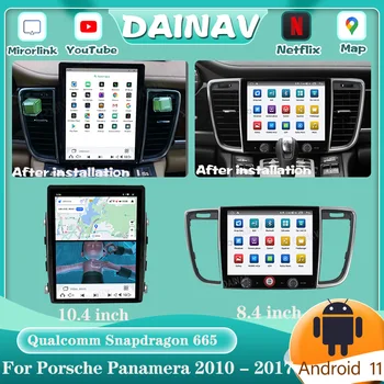 10.4 אינץ אנדרואיד 11 עבור פורשה Panamera 2010-2017 סטריאו לרכב רדיו נגן מולטימדיה ניווט GPS Carplay WIFI יחידת הראש