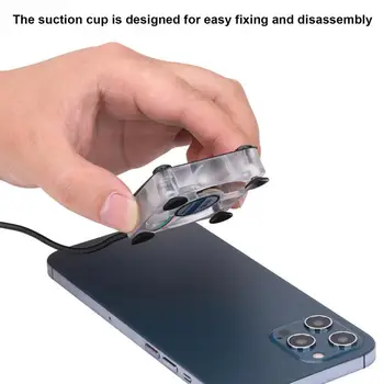 טלפון קריר טלפון נייד מגניב USB טלפון חכם נייד Cooler קירור מאוורר עבור טלפונים ומחשבי לוח עם כוס יניקה טלפונים ניידים