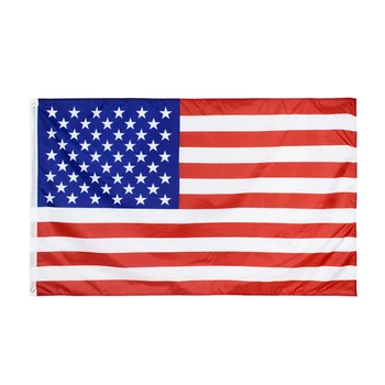 90*150 סנטימטרים אותנו כוכבים ו פסים הדגל איכות גבוהה דו צדדי פוליאסטר מודפס הדגל האמריקאי לולאות ארה 