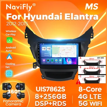 NaviFly אנדרואיד 12 DSP 8Core 8+128G עבור יונדאי Elantra יחדיו MD I35 2011-2013 שמע לרכב רדיו הקלטת Carplayer