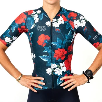 נשים שרוול קצר של רכיבה על אופניים גופיות Maillot Ciclismo Mujer אופני כביש ביגוד יבש מהירה אופניים חולצות Camisa De זמן הקיץ
