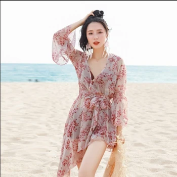 3PCS בתוספת גודל נשים בגד ים סקסי בגדי ים לשחות חצאית קיץ חוף ללבוש סגנון קוריאני בגד ים 3XL ביקיני סט Tankini 2023