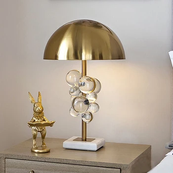 מודרני פשוט קריסטל צבעוניות דגם מעצב חדר הסלון, חדר השינה ליד המיטה מנורה ילדה נסיכה אור מנורת שולחן יוקרה