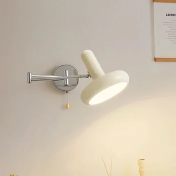 מקורה Baohaus שמנת הרוח השינה ליד המיטה פמוט קיר מנורה סקנדינבי מודרני יצירתי זמין Studyclass הרעידה LED אור קריאה