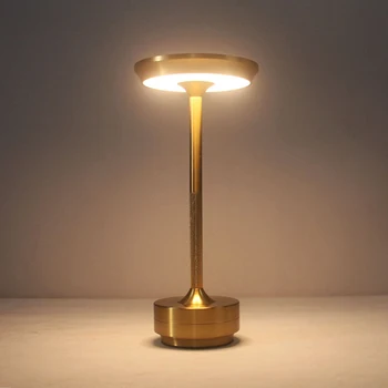 מינימליזם שולחן דקורטיבי led שולחן מנורת שולחן יצירתי תאורה ניידת השינה Type-c נטענת לילה מנורת הלילה