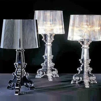 איטליה עיצוב נקי אקריליק Led מנורות שולחן הסלון לצד המנורה מנורת שולחן גוף אקרילי אהיל בחדר השינה מנורת עיצוב הבית