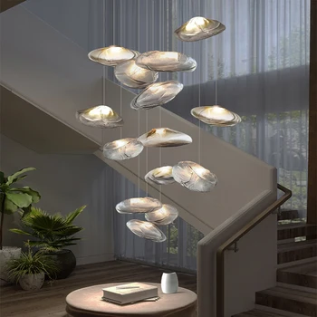 נורדי עיצוב הבית נברשות חדר האוכל הברק אורות תליון תלויות מנורות על התקרה תאורה תאורה פנימית