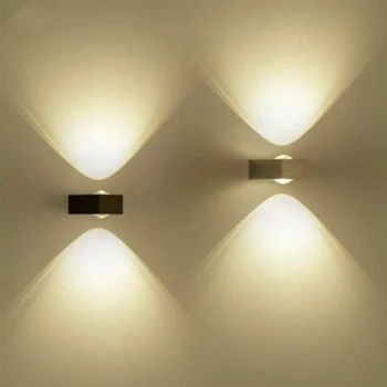 6W LED אור הקיר מודרני תאורה פנימית המלון קישוט הבית מנורות סלון, חדר השינה ליד המיטה במעבר קיר מנורות קיר