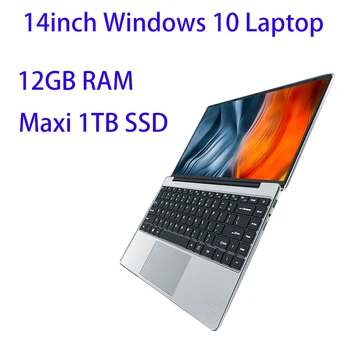 חדש 14 אינץ ' Slim זולים למחשב נייד מחשב נייד 12GB RAM 1TB/512GB/256GB SSD Windows 10 Quad Core הספר נטבוק מחשבים ניידים