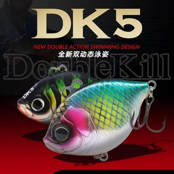 Lurefans פיתוי דיג DK5 18 גרם DK4 8g פיתיון דמוי דג ויב שוקע Wobblers פעולה כפולה שחייה עיצוב מלאכותי שמש
