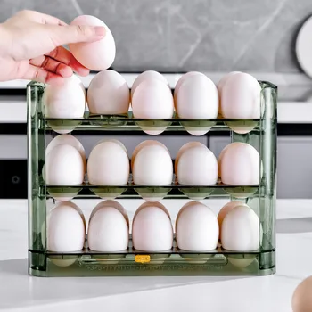ביצה תיבת אחסון המקרר ארגונית מיכלי מזון ביצים טריות-שמירה מקרה מחזיק מגש מכונת המטבח תיבות אחסון חדש.