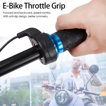 כלי אוניברסלי כבל ארוך של 3 חוטים כחול טוויסט מאיץ קטנוע להתמודד עם E-Bike המצערת אחיזה אופניים חשמליים הכידון