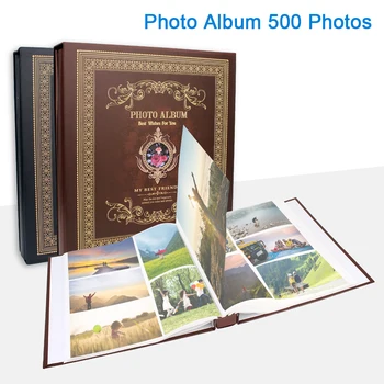 קופסאות אלבום 500 כיסים 6 אינץ בציר אלבומי תמונות תמונה מקרה עבור ילדים ילדים אחסון עיצוב אלבום תמונות אלבום תמונות מסגרת