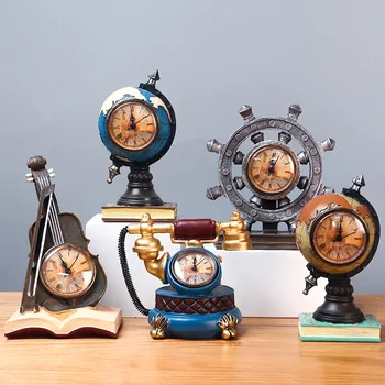 רטרו נגינה שעון המודל האירופי קישוטים, יצירתי הביתה, יוקרה דקורטיביים החפץ, פתיחת מתנת יום הולדת, חדש