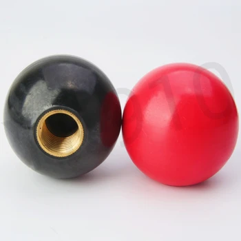 YK910 שחור אדום בקליט הכדור מנוף ידיות פליז בורג אגוז ידיות אחיזה של ריהוט או כלי מכונה החלפת