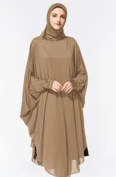 Jilbab תפילה בגד Abaya מוסלמי זמן Khiamr נשים תקורה חיג ' אב השמלה רמדאן עיד האסלאמית בורקה Niqab בגדים צנועים החלוק