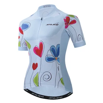 2022 רכיבה על אופניים ג ' רזי נשים אופני הרים כביש MTB העליון כיסים אופניים חולצה שרוול קצר נקבה מירוץ בגדים בגדי הקיץ