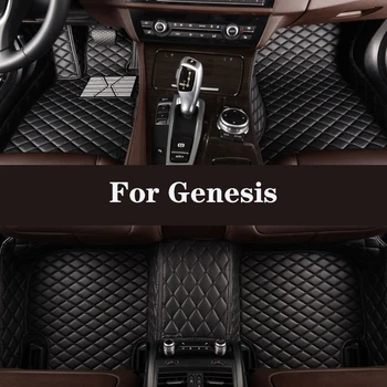 סוראונד עור מותאמות אישית המכונית שטיח הרצפה עבור יונדאי ג ' נסיס GV80(7seat) רכב פנים אביזרי רכב