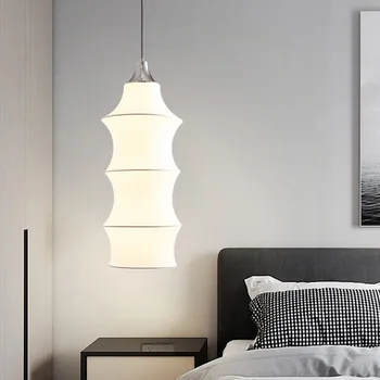 איטלקי בד משי עם תליון המנורה בסלון LED אורות תליון מודרני Home stay בר חדר שינה חדר האוכל תאורה עיצוב פנים