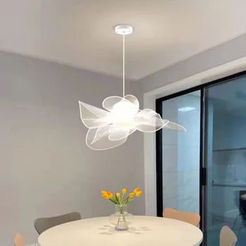 אמנות פרח נברשת נורדי פשוט המודרנית מסעדה יצירתי דקורטיביים Pandant מנורות חם רומנטי מקורה תאורת תקרה