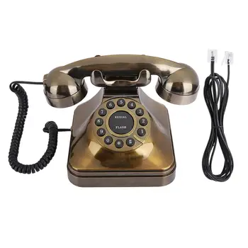WX-3011 ניו ברונזה עתיקים טלפון בחיוג וינטג 'טלפון נייח Desktop המתקשר וינטאג', רטרו טלפון