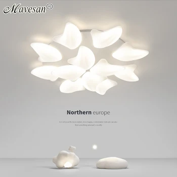 פרח Led התקרה נברשות לסלון חדר השינה מעבר מודרני אטמוספרי קישוט הבית מקורה תאורה