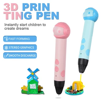 העט 3d מקצועי הדפסת 3D עט עם תצוגת OLED עטים לילדי בית ספר מתנת יום הולדת DIY 3D הדפסה עט חינוכי צעצוע DIY