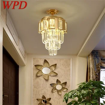 WPD נברשת מנורה גופי קריסטל אור תליון מודרני יוקרתי הביתה LED עבור מעבר למסדרון