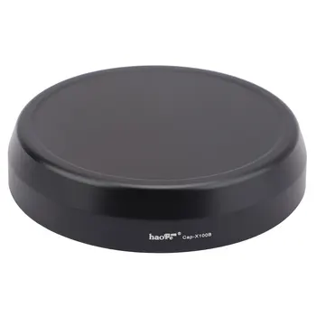 Haoge Cap-X100B מתכת העדשה על פוג ' י Fujifilm X100F X100S X100T X100 X70 מצלמה שחור