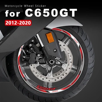 אופנוע גלגל מדבקה C650GT עמיד למים רים פס על ב. מ. וו C650 GT אביזרים C 650 2012-2020 2014 2015 2016 2017 2018 2019