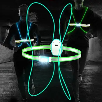 1 סט LED חגורת בטיחות שימושי ABS זמן עבודה זמן לספורט לילה לרוץ ריצה האפוד המנורה