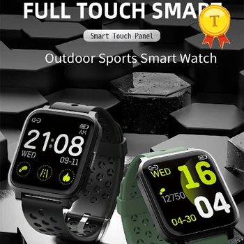 החדש מגע מלא bluetooth שעון חכם IP68, עמיד למים SmartWatch מולטי - ספורט דינמי, קצב לב חיישן צג חכם הלהקה
