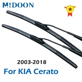MIDOON היברידית מגבים עבור KIA Cerato להתאים חבר זרועות דגם שנה מ-2003 עד 2018