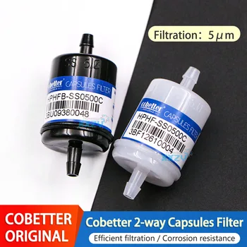 מקורי Cobetter כמוסה סינון 5 מיקרון 2-דרך מסנן עבור מדפסת הזרקת דיו UV שטוחה מכונת HPHFB-SS0500C מסנן דיו 5um