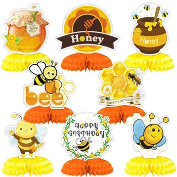 מסיבת יום הולדת קישוט דבורה חלת דבש קישוטים דבורה דבש קישוט שמח דבורה מסיבת יום הולדת עיצוב