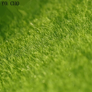 יו צ ' ו Plante Artificielle הביתה מיני מוס קישוט מיקרו דשא ירוק קיר הדשא סימולציה נוף מזויף פלסטיק צמחים