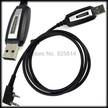 על ידי DHL או EMS-50 חתיכות J1506A USB תכנות כבל 2 פינים עבור QUANSHENG PUXING WOUXUN TYT BAOFENG UV5R