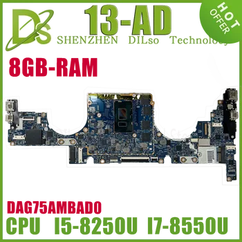 KEFU 939646-601 939646-001 Mainboard עבור HP ENVY 13-לספירה 6050A2923901 מחשב נייד לוח אם עם i5-8250U i7-8550U 8GB RAM 100% מבחן