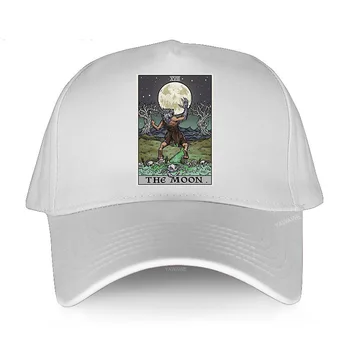 כובעי בייסבול מותג כובע מתכוונן ליל כל הקדושים זאב טארוט קלף הירח גותי זכר פופולרי השמש hatvisor חיצונית בני נוער קפטן