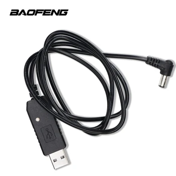 מטען USB כבל Baofeng UV-5R UV-82 UV-9R BF-F8HP בנוסף UV-82HP UV-5X3 מטען בסיס Orginal טעינת USB קו