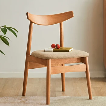 מעצב אוכל מעץ כיסאות למשרד פינת האוכל מודרנית כס כסאות אוכל יוקרתיים ארגונומי Cadeiras דה בג ריהוט wrx