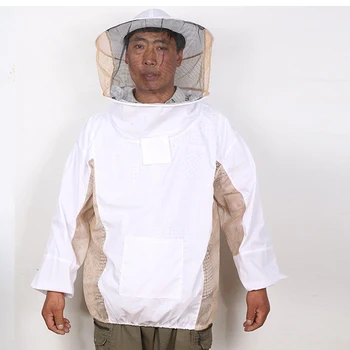 חדש 2020 גידול דבורים מעיל צעיף סט אנטי-דבורה מגן בטיחות בגדים נושמים חלוק ציוד אספקה בדבורים ' קט