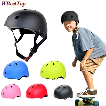 WRESTTOP 1Pcs ילדים מבוגרים מתכוונן קסדה מגן כובע על אופניים רכיבה על אופניים טיפוס הרים סקייטבורד, החלקה על גלגליות