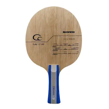 SANWEI החדש CC תעודת הזהות סיבי פחמן טניס שולחן להב / שולחן טניס/ טניס שולחן המחבט