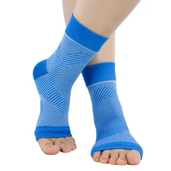 1Pair מספק תמיכה לקשת כף הרגל עקב כאבים דחיסה תומך הקרסול גרביים, שרוולים אכילס דלקת גידים הקלה דורבן ברגל