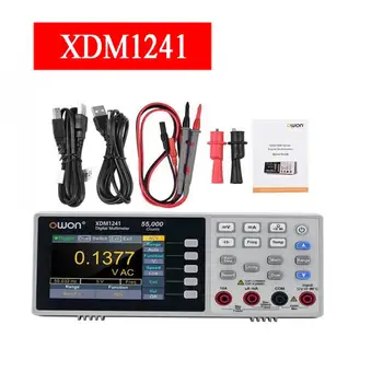 OWON XDM1241 4 1/2 Multimeter דיגיטלי נייד הספסל LCD True RMS מד הזרם HZ טמפ ' העבודה USB הבוחן