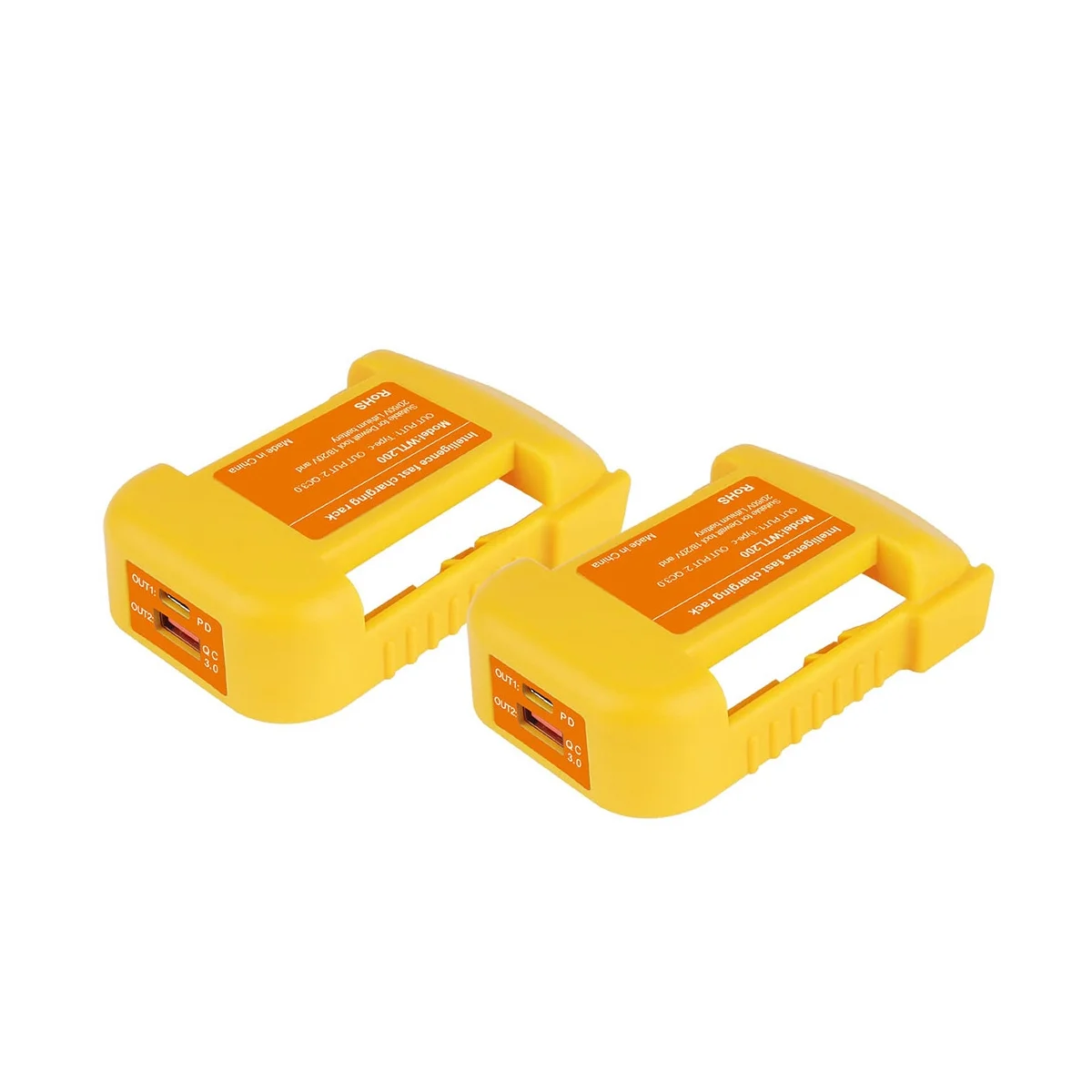 2 ערכת USB מטען מתאם עבור סוללה 20V 2 USB מחזיק עם סוג C-טעינה מהירה